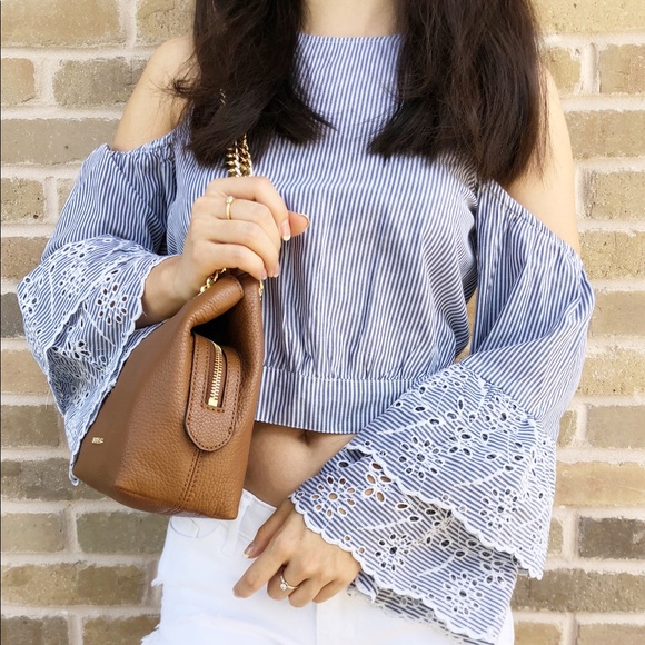 Gaby’sBags👜💕-NWT Michael Kors Chain Tote Brown - Picture 3 of 5